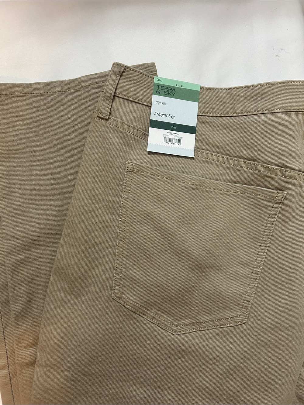 Terra & Sky Men's Straight Leg Jeans - Tan